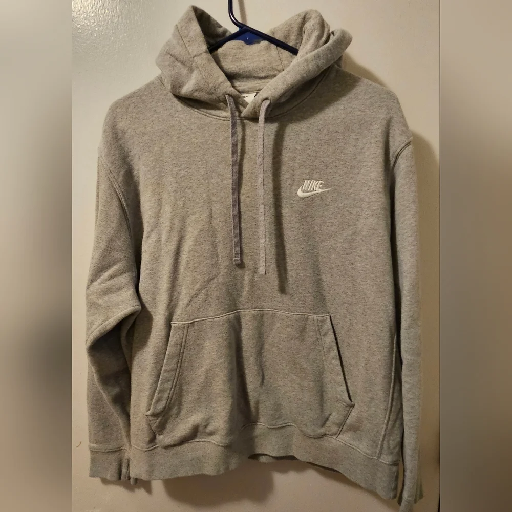 Nike Hoodie Gray Embroidered Logo Men’s Size L